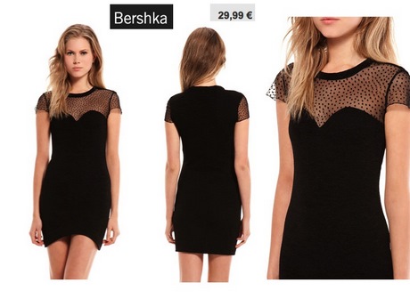 Vestido blonda negro