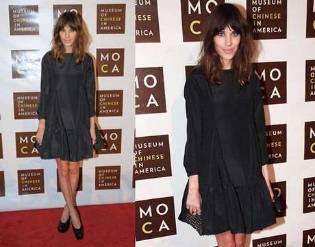 Vestido negro ancho