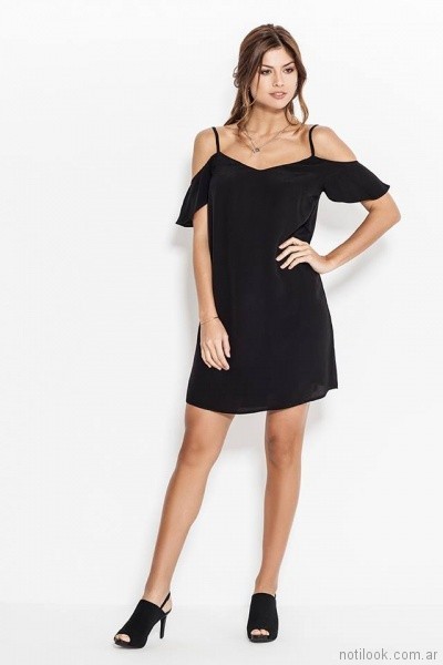 Vestido negro verano 2018