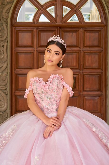 Blush quinceanera dresses