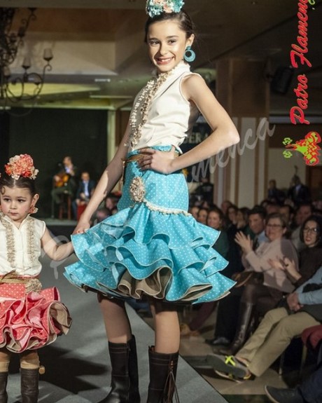 Falda flamenca corta niña