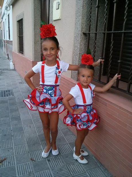 Falda rociera corta niña