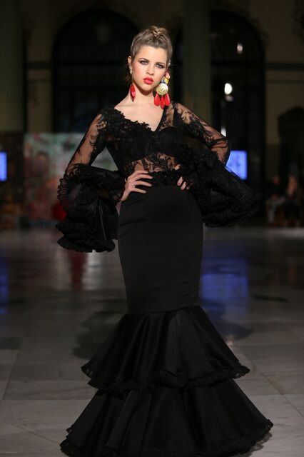 Traje de flamenca negro