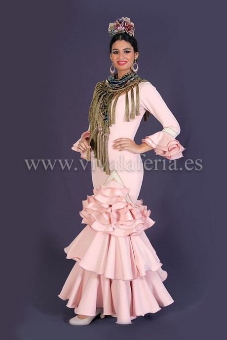 Traje flamenca rosa