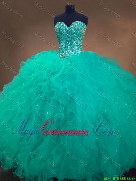 Turquoise dress for 15