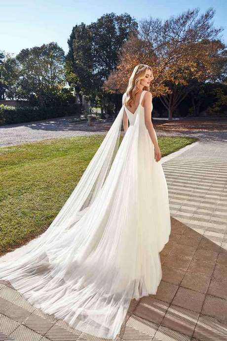 Vestido novia drapeado