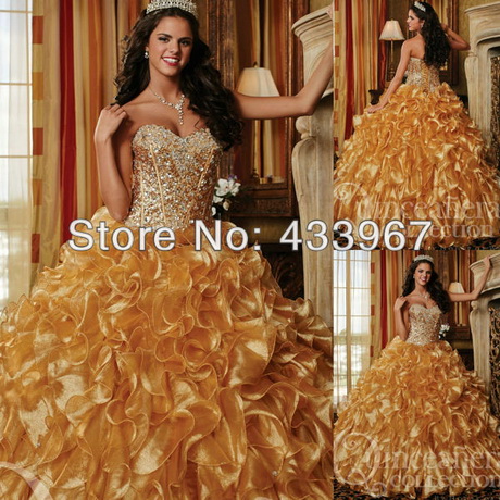Gold 15 dresses