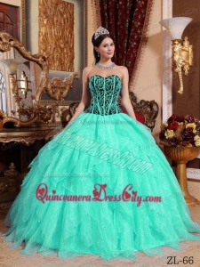 Green quinceanera dresses