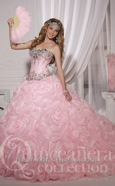 Light pink quinceanera dresses