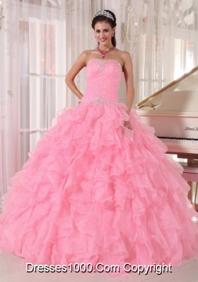 Light pink quinceanera dresses