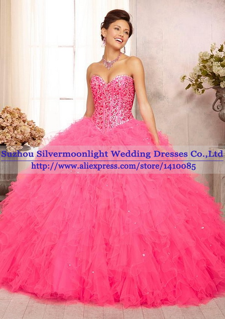 Pink quinceanera dresses