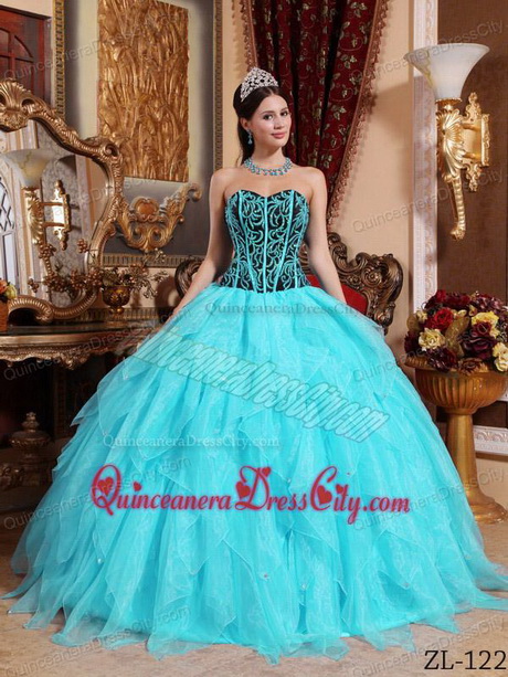 Quinceanera dresses blue