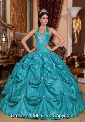 Teal quinceanera dresses