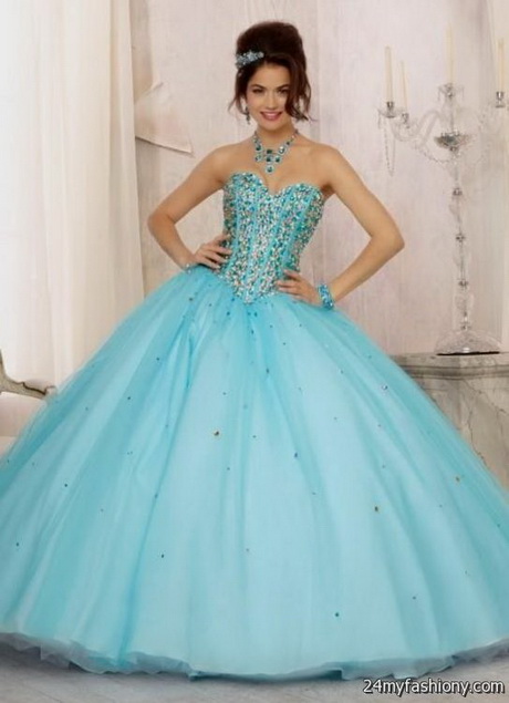 Tiffany blue quinceanera dresses