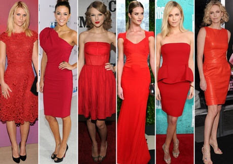 Complementos para un vestido rojo largo