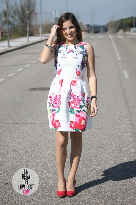 Vestido blanco flores