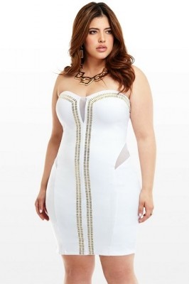 Vestido blanco para fiesta de noche