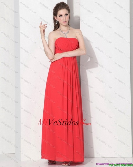 Vestido rojo coral