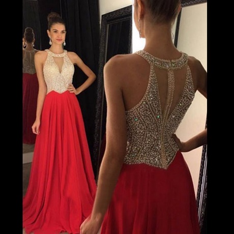 Vestido rojo fiesta 2017