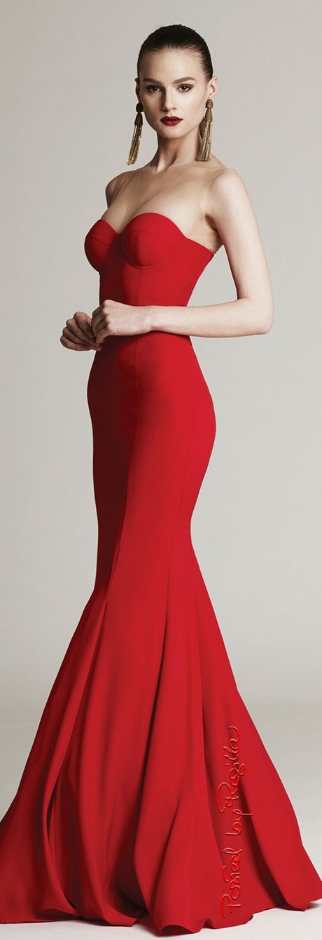 Vestido rojo gala