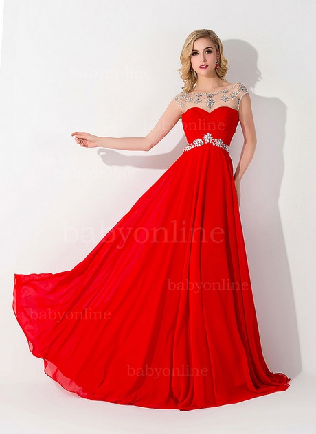 Vestidos de boda rojos largos