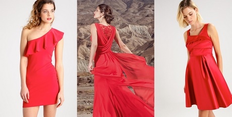 Vestidos de fiesta en rojo 2017