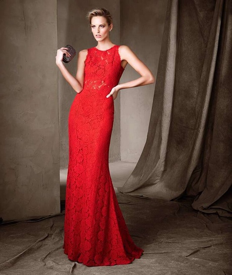 Vestidos largos elegantes rojos