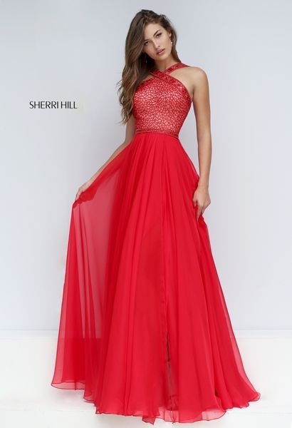 Vestidos largos elegantes rojos