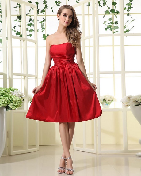 Vestidos rojos elegantes cortos