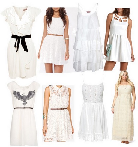 Modas vestidos blancos