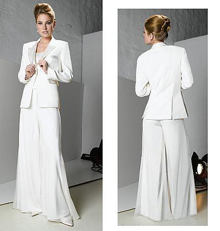 Trajes blancos para dama