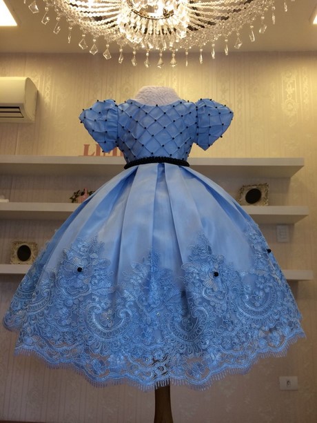 Vestido azul de princesa