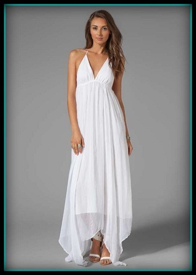 Vestido blanco para fiesta noche