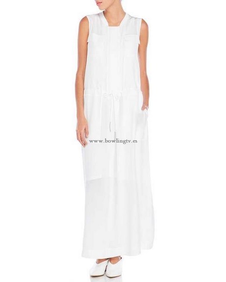 Vestido blanco seda