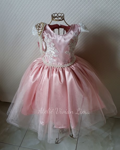 Vestido de princesa rosa