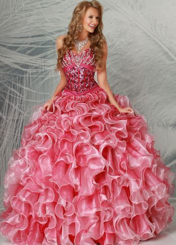 Vestido de quinceañera rosado