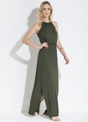 Vestido verde militar