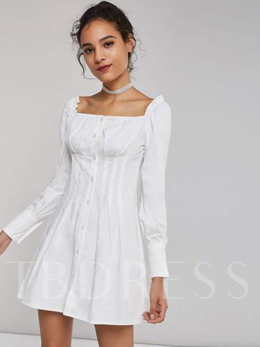 Vestidos blancos con manga