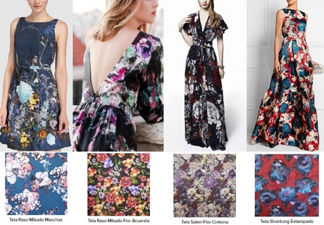 Vestidos gasa estampada para fiesta