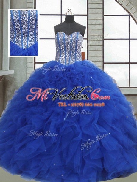 Vestidos de 15 color azul