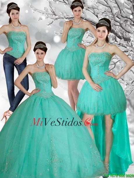 Vestidos de quince años modernos desmontables