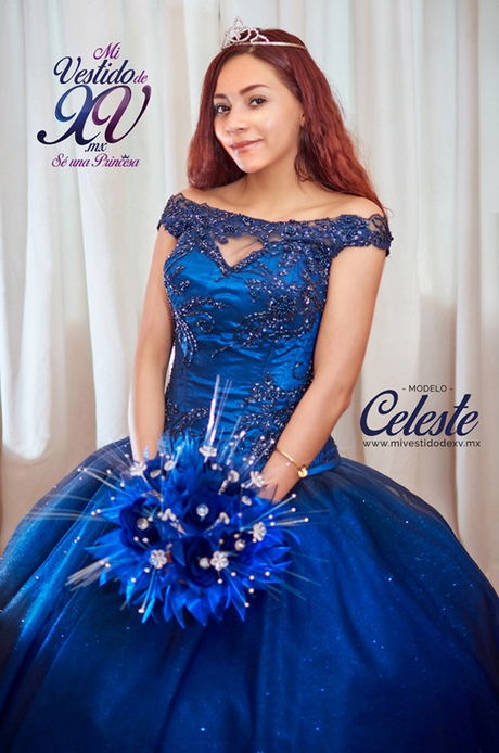 Vestidos de xv años azul