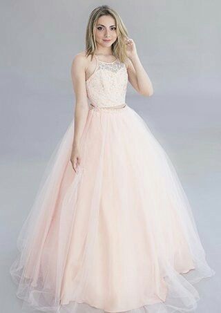 Vestidos de xv años rosa pastel