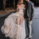 Vestidos de novia civil largos 2022